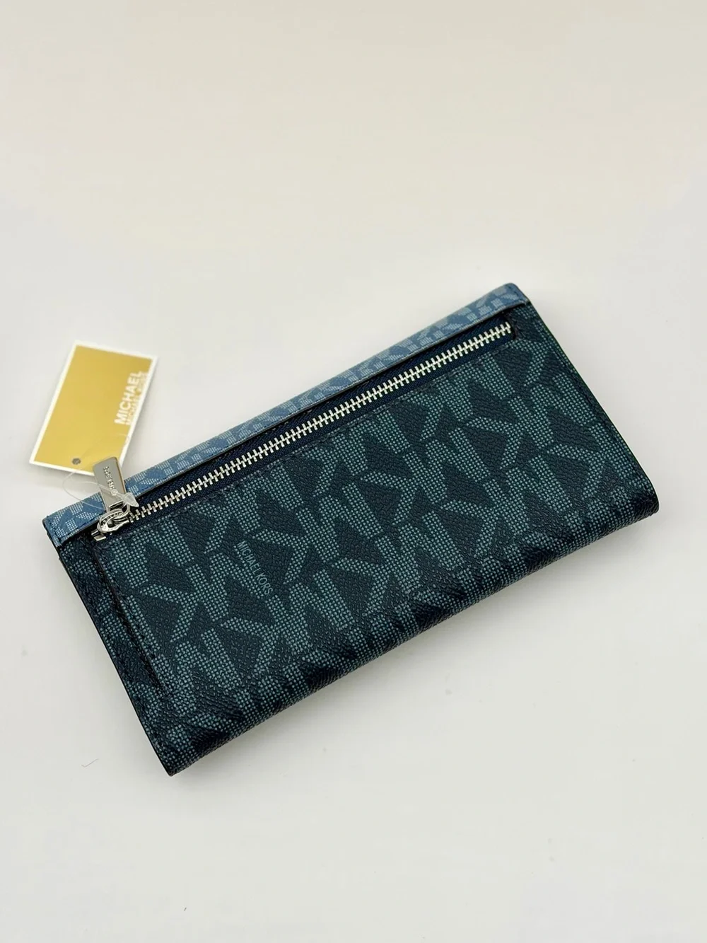 Michael Kors Jet Set Travel Trifold Wallet Denim Multi